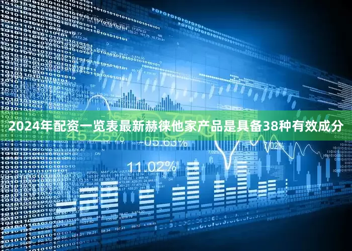 2024年配资一览表最新赫徕他家产品是具备38种有效成分